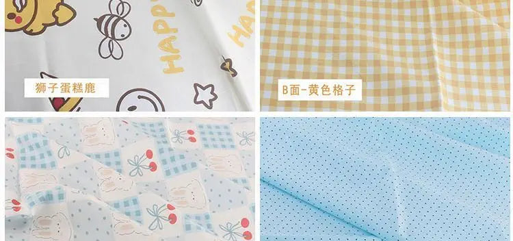 Pure Cotton AB Face Fabric – Cartoon Printed for Baby & Children's Clothing, Bedding & Quilting