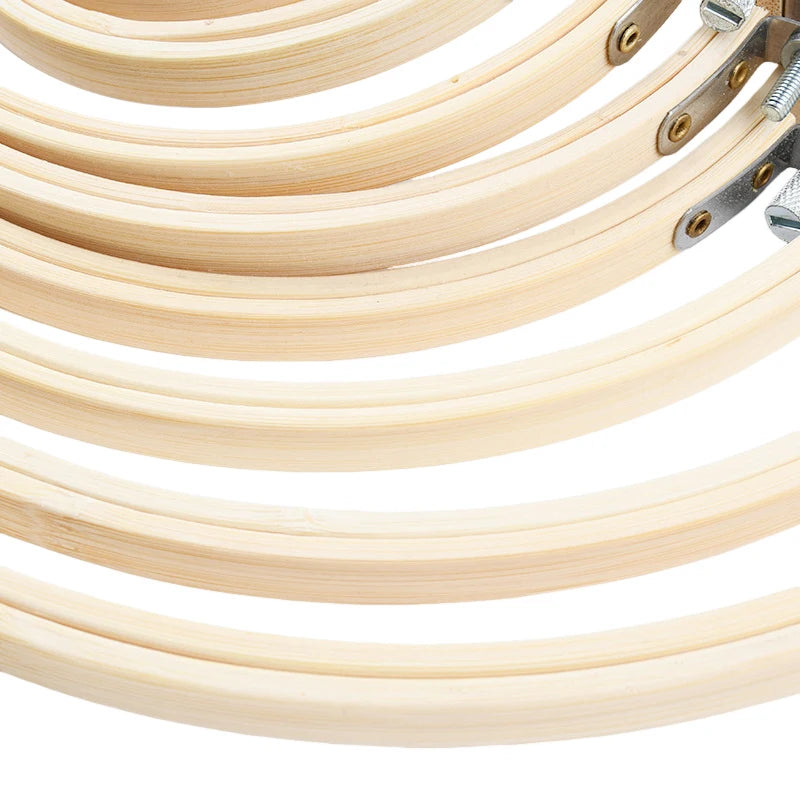 Bamboo Embroidery Hoop Circle