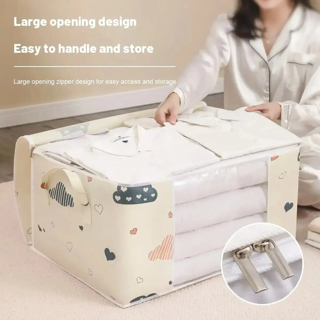 Quilt & Bedding Storage Bag – Foldable Dustproof Organizer, 2 Sizes
