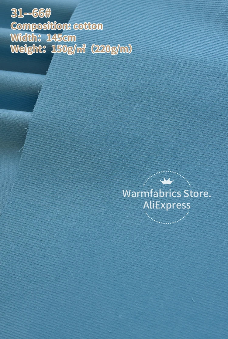 145*50cm/Pcs In Stock 21 Corduroy Fabric Cotton High Quality Plain Cotton Corduroy Fabric for Clothing