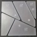 5-Piece Acrylic Quilting Ruler Template Set - DIY Patchwork & Cutting Templates