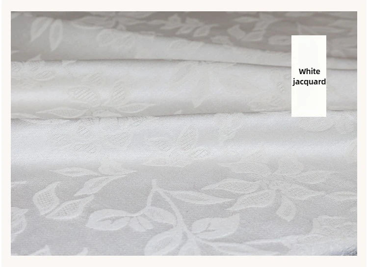 Bodhi Flower Jacquard Cotton Linen Fabric – 241g/m², 145cm Wide, Sold by the Meter – For Hanfu, Cheongsam & Clothing