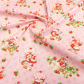 Organic Cotton Kawaii Print Fabric – Cat & Deer – 50×110 cm (19.7×43.3 in)