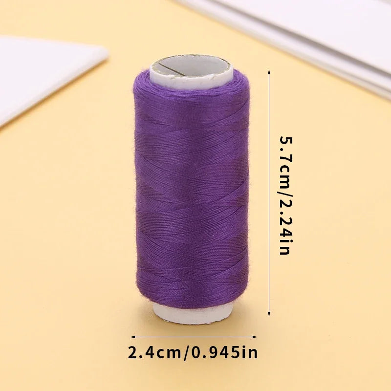 24-Piece Multi-Color Polyester Sewing Thread Set