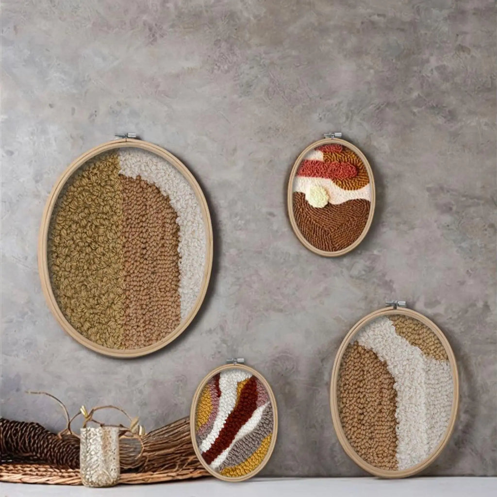 Oval Embroidery Hoops — Set of 3