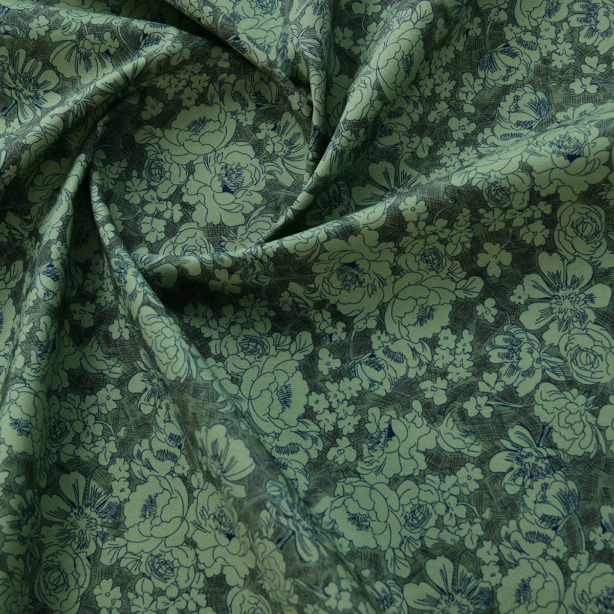 60s Premium Combed Pure Cotton Fabric Vintage Floral Soft For Dress Shirt Blouse Apron Patchwork Pillow Cushion Diy Sewing Craft