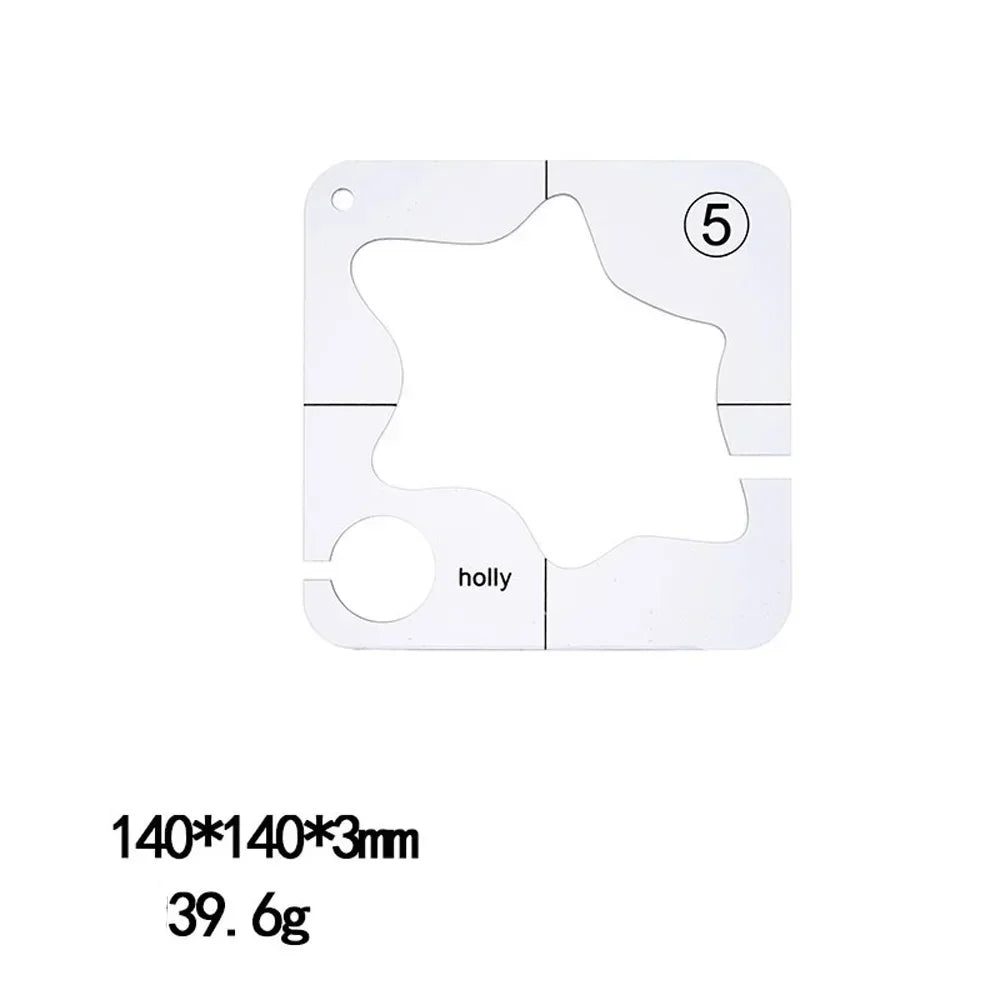Quilting Tools Patchwork Ruler & Templates Set