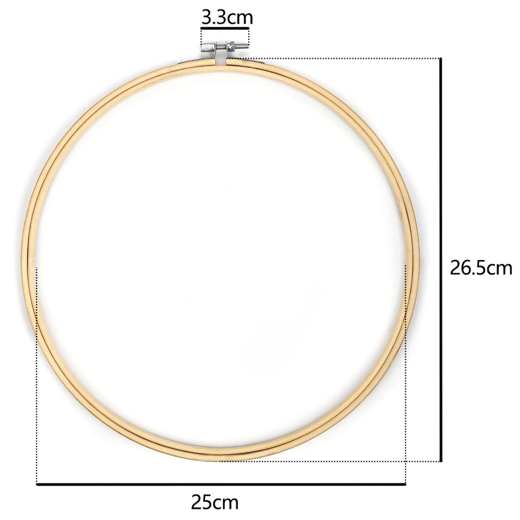 Bamboo Embroidery Hoop – 8 Round Sizes