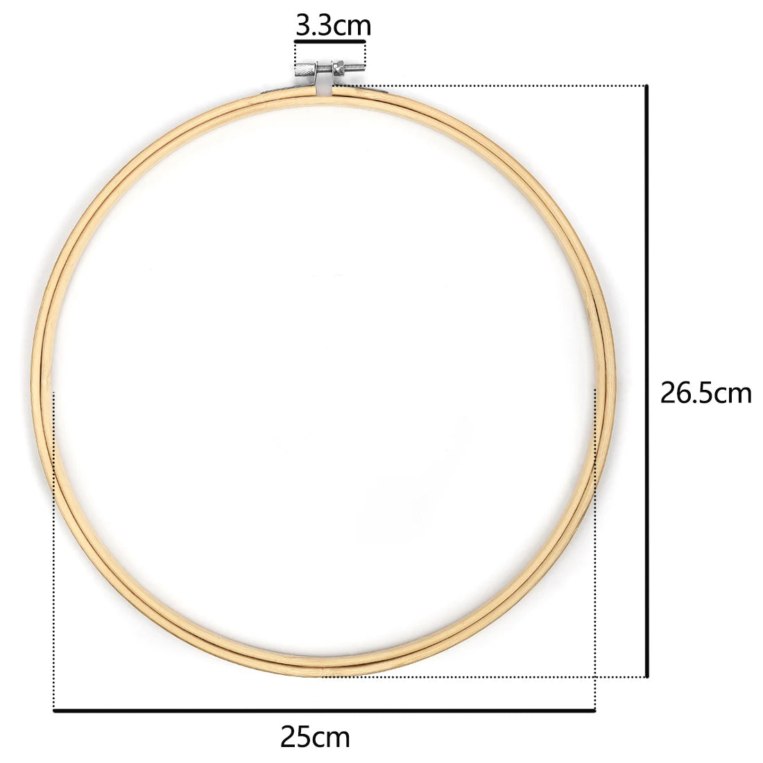 Bamboo Embroidery Hoop – 8 Round Sizes