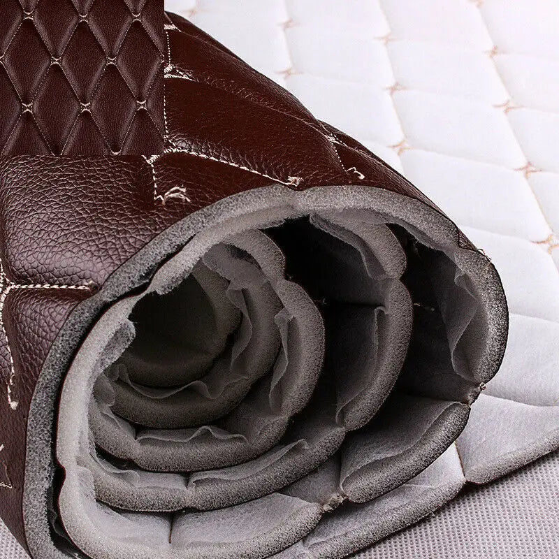 Foam Quilted Faux Leather Fabric – Waterproof & Wear-Resistant | 100×158 cm per Piece