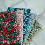 145cm Floral Cotton Poplin Fabric, 50cm Piece