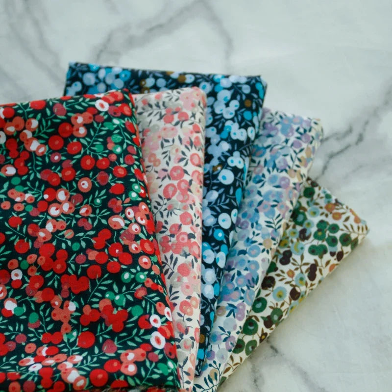 145cm Floral Cotton Poplin Fabric, 50cm Piece