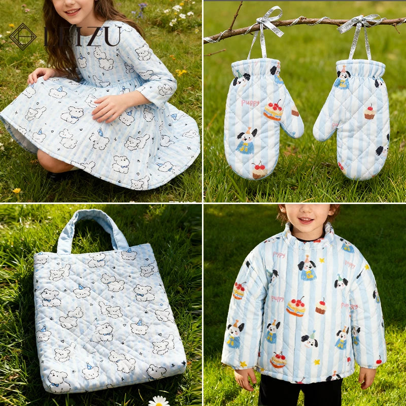Cartoon Printed Quilted Cotton Fabric – Star & Moon