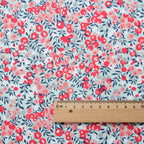 Small Floral Print Cotton Poplin Fabric – 145cm Wide | 6 Color Options
