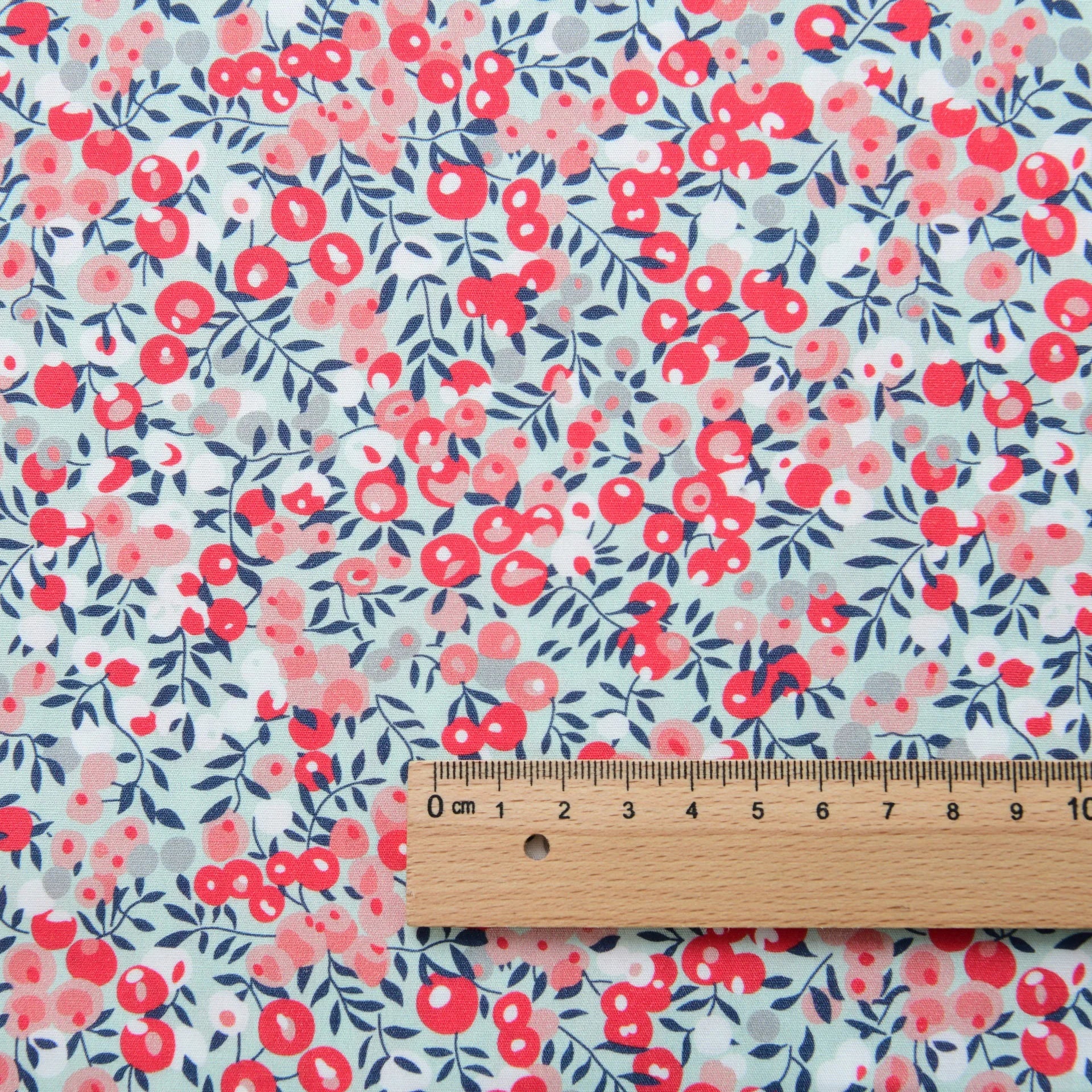 Small Floral Print 100% Cotton Poplin Fabric | 145cm Wide | 145×50cm per Piece