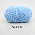 Hilo de algodón con leche de 4 cabos – 80% algodón, 20% fibra de leche | ~90 m (~98 yd) por madeja | Tejido a mano y a crochet