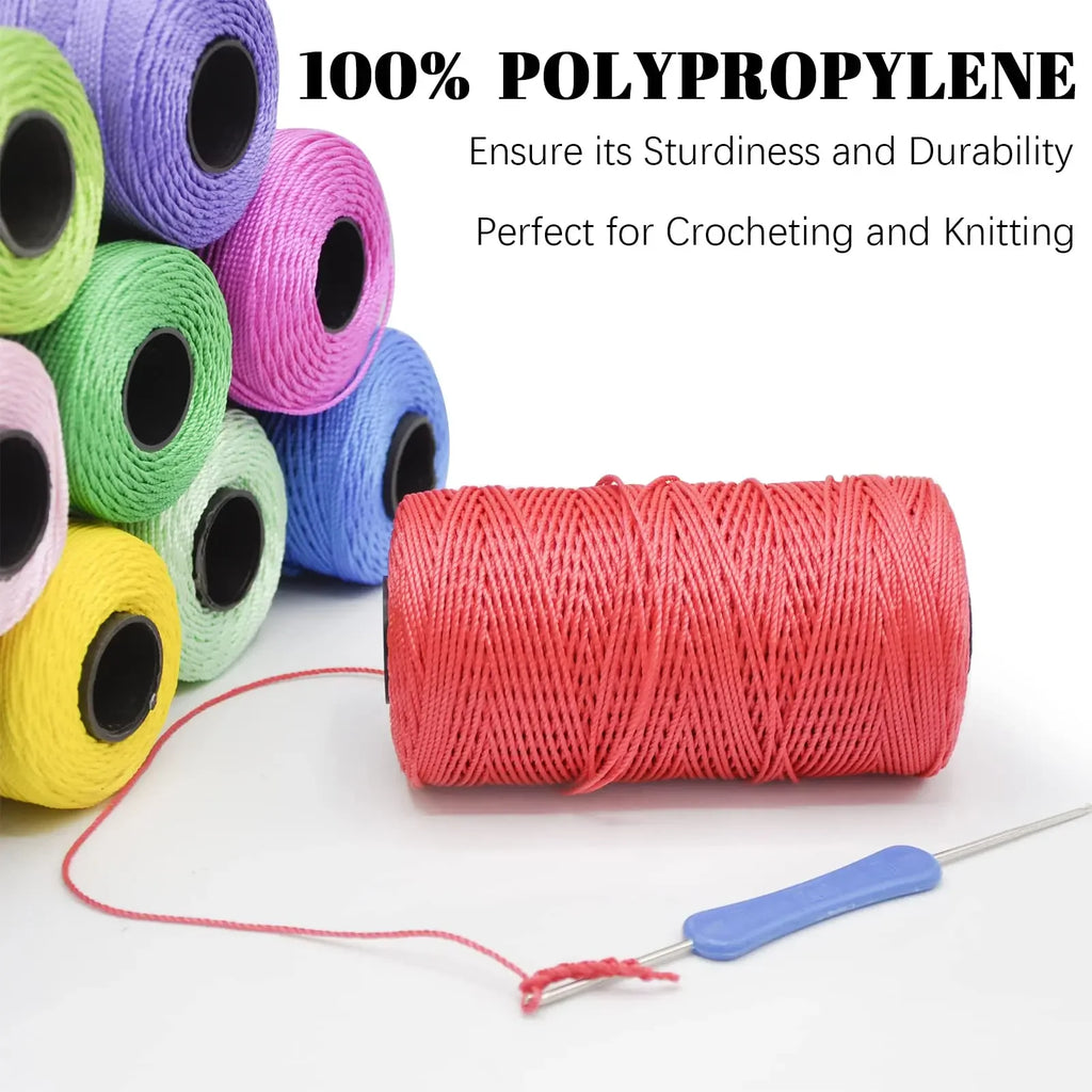 Summer Ice Silk Crochet Yarn – 1.5mm, 200m | 20 Colors