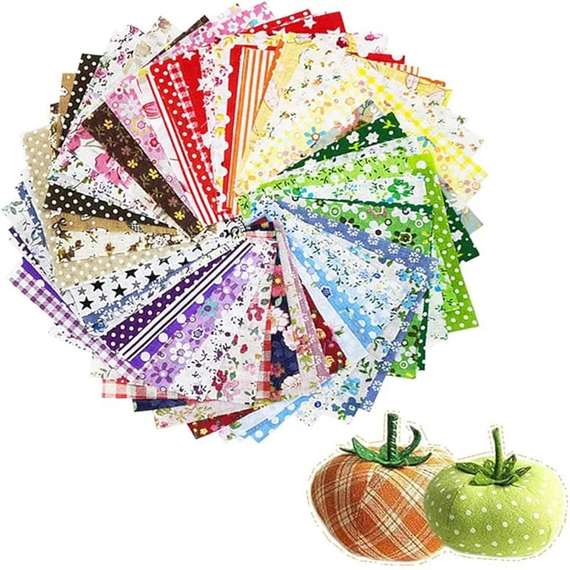 200-Piece Fabric Squares Bundle – 10×10cm Precut Squares for Quilting, Patchwork & Scrapbooking