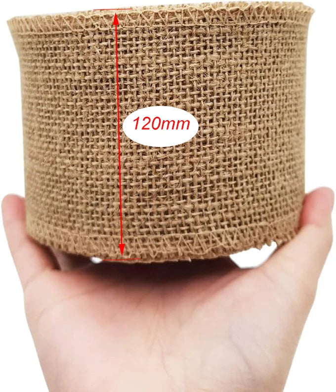 Natural Burlap Jute Ribbon Roll – 8 Widths & 2 Lengths | Gift Wrapping, Crafts, Wedding & Home Décor