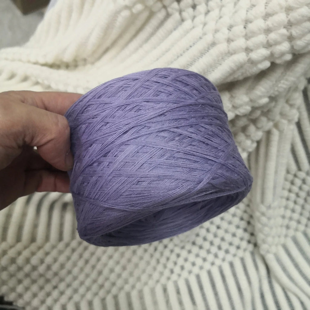 Cotton Yarn Thread for Knitting, Non-Bleached, Raw Algodon Line, Baby, Children's DIY, Handknitting, Scarf Sweaters, 500g/Ball
