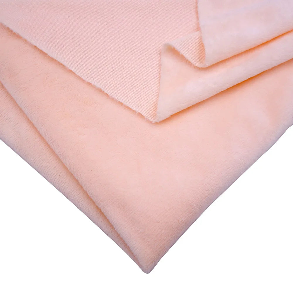 Minky Plush Fabric – Soft Solid Color Fleece for Quilting, Toys, Dolls & Home Textiles (Sold by the Meter, 160cm Wide)