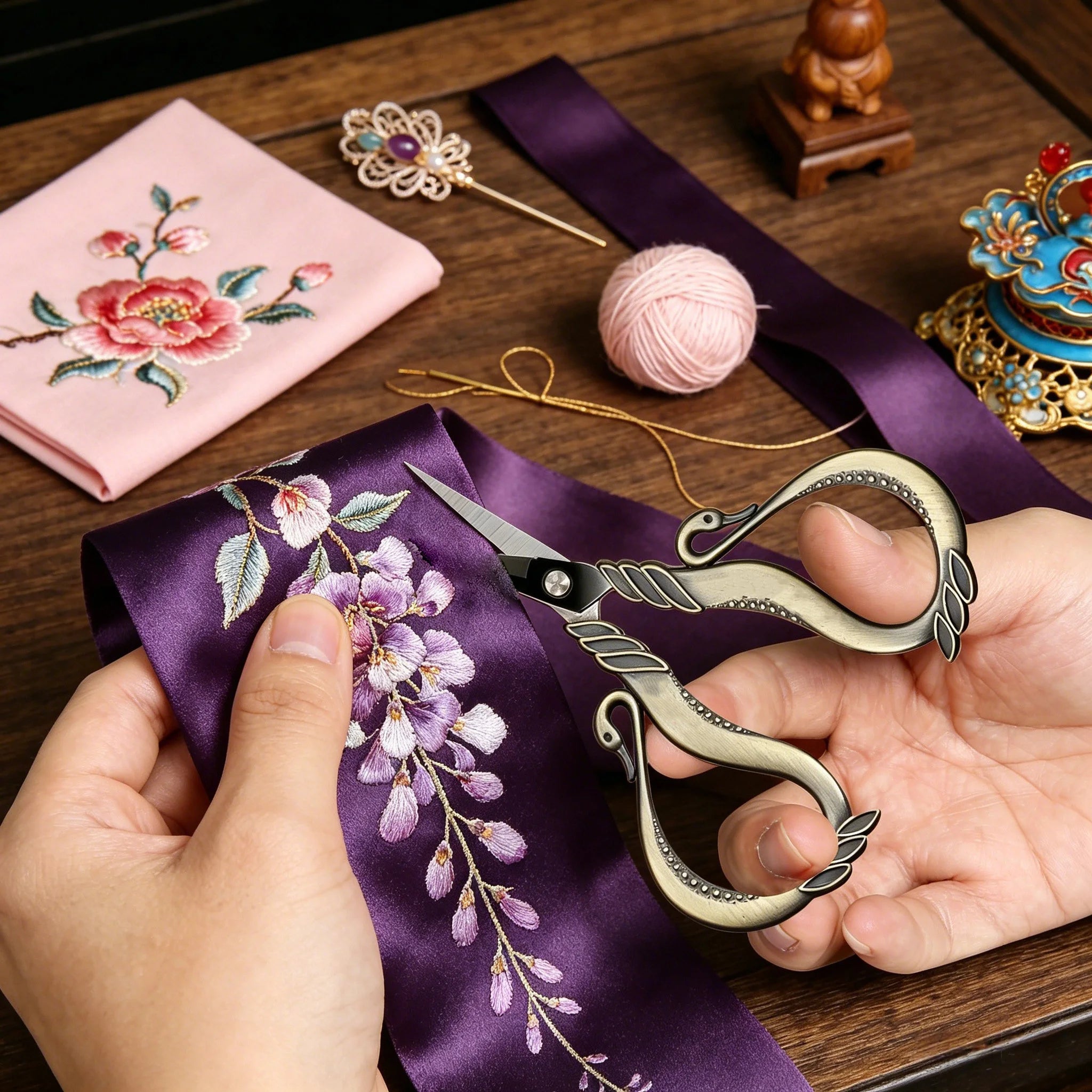 Delicate Embroidery Scissors | Stainless Steel Sewing & Craft Shears