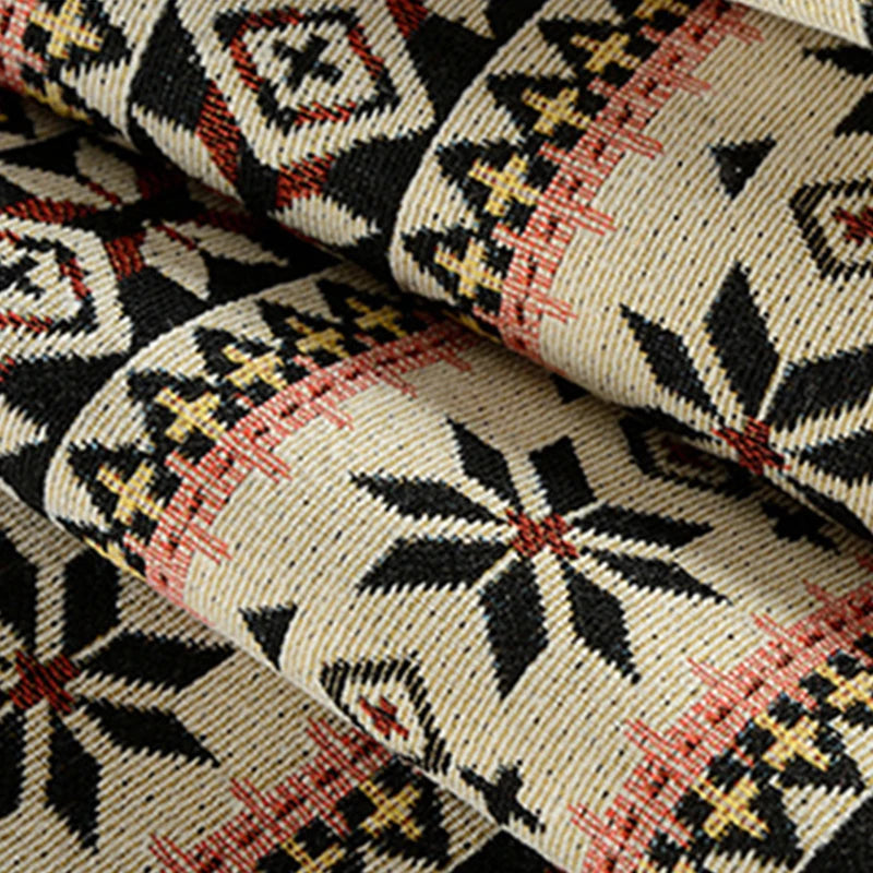 Ethnic Print Linen-Cotton Blend Fabric – Heavyweight, 150 cm Wide