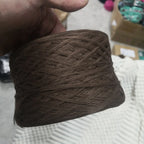 Cotton Yarn Thread for Knitting, Non-Bleached, Raw Algodon Line, Baby, Children's DIY, Handknitting, Scarf Sweaters, 500g/Ball