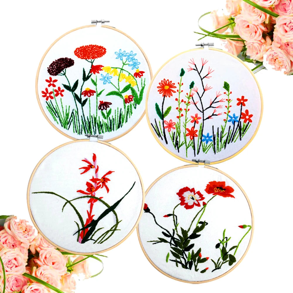 Wooden Embroidery Hoop Set — 5 Sizes (13–30cm)