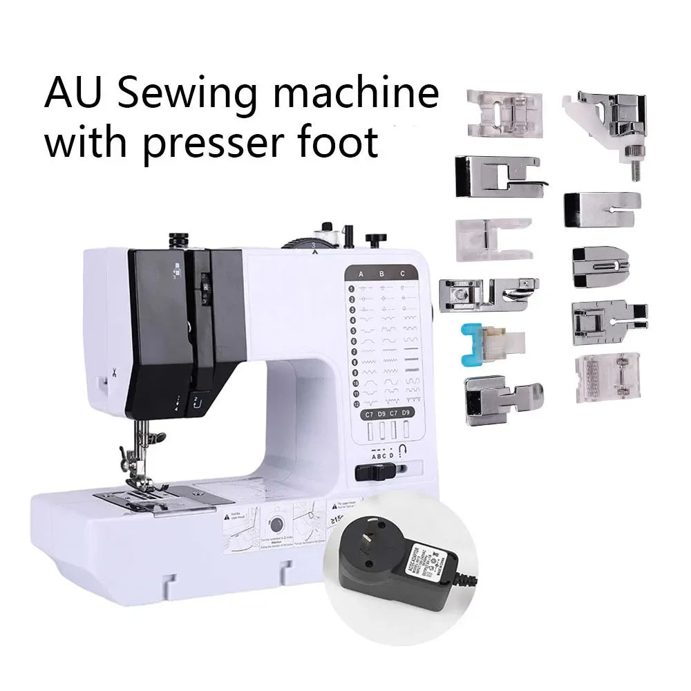 38-Stitch Mini Sewing Machine – Portable, LED Light, Foot Pedal & Bundle Options