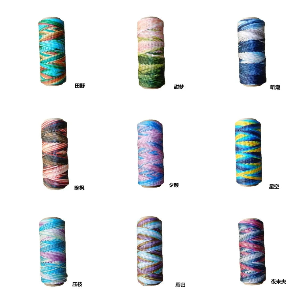 Hilo Redondo de Poliéster Encerado – 0.6mm, Carrete de 50m | 41 Colores | Macramé, Joyería y Marroquinería