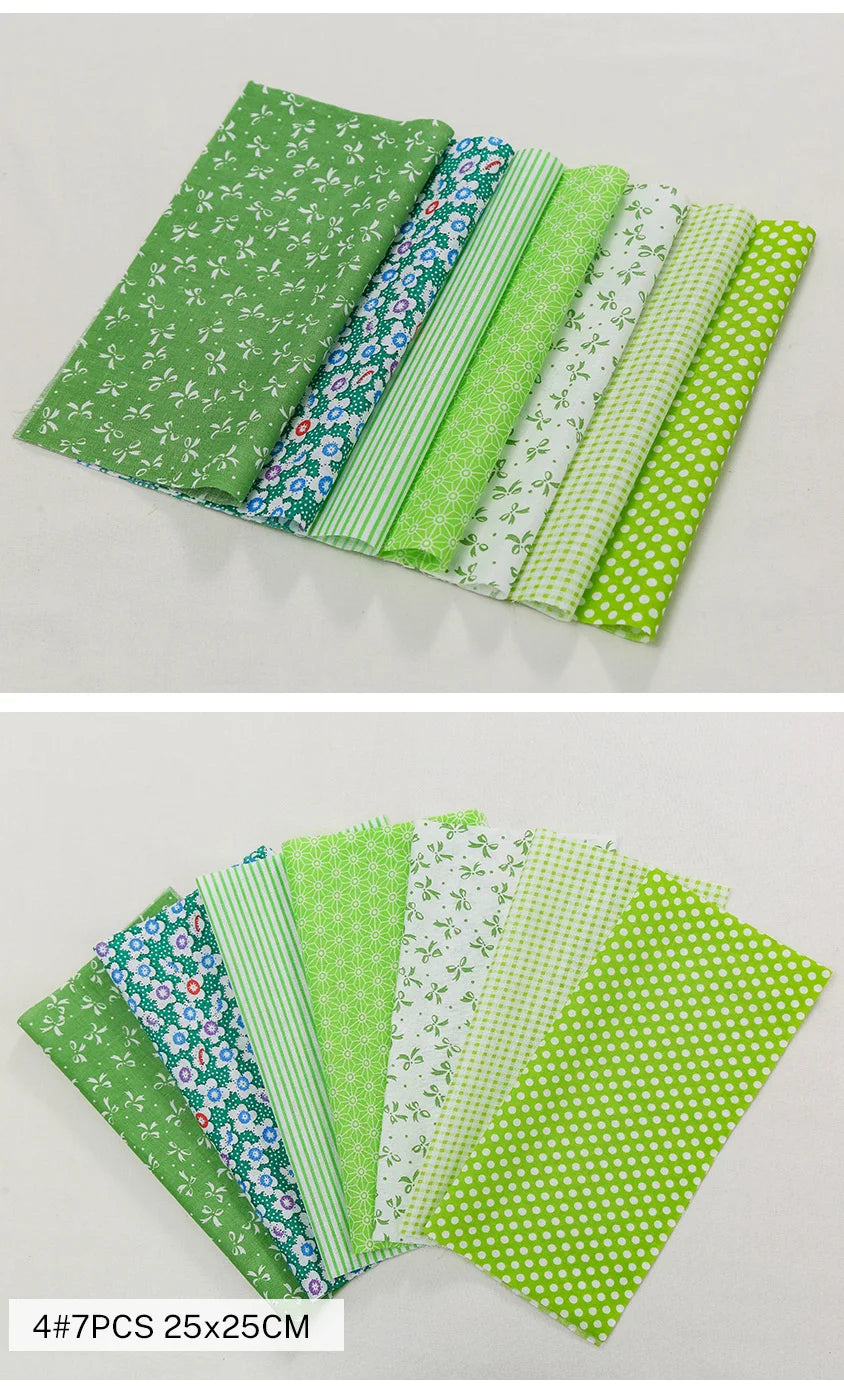 Vintage Floral Cotton Patchwork Squares – 25×25cm | Quilting, Needlework & DIY Handmade
