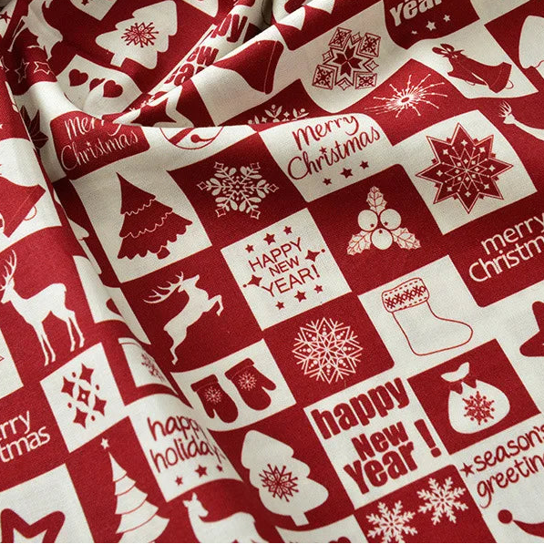 100% Cotton Christmas Print Fabric, 140cm Wide