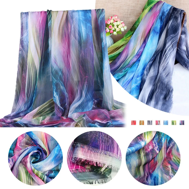 30D Gradient Chiffon Fabric – Semi-Sheer & Elegant | 150 cm Wide (59 in)