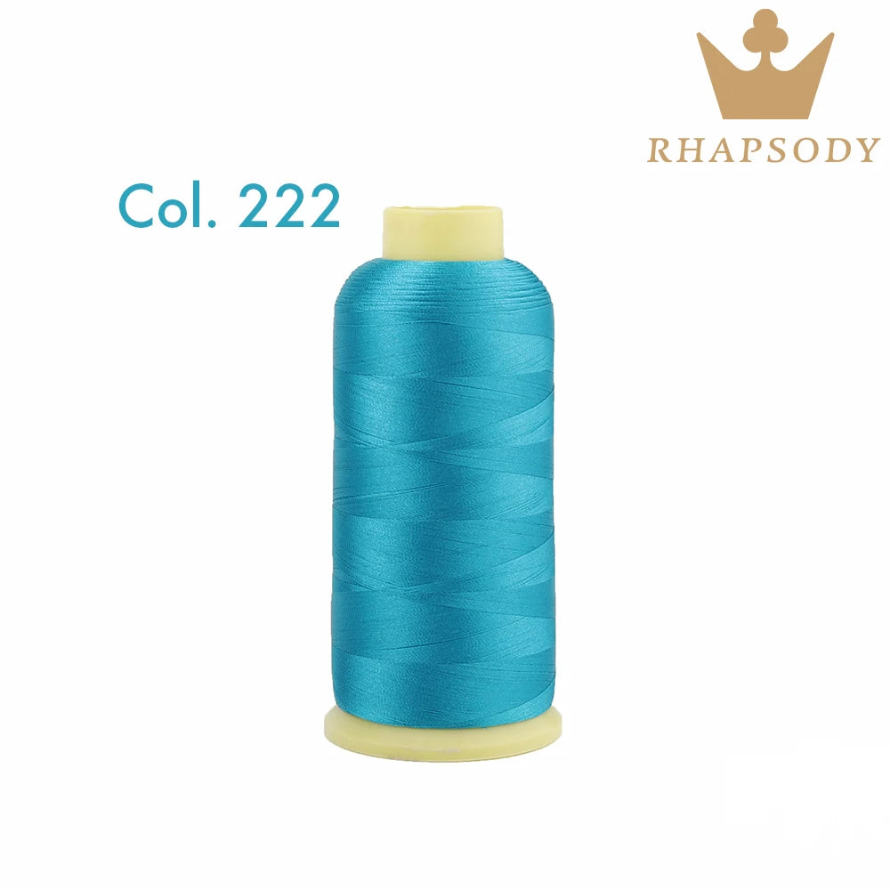 40WT Polyester Embroidery Thread – 5000 Meters per Spool | 128 Colors for Machine & Hand Embroidery