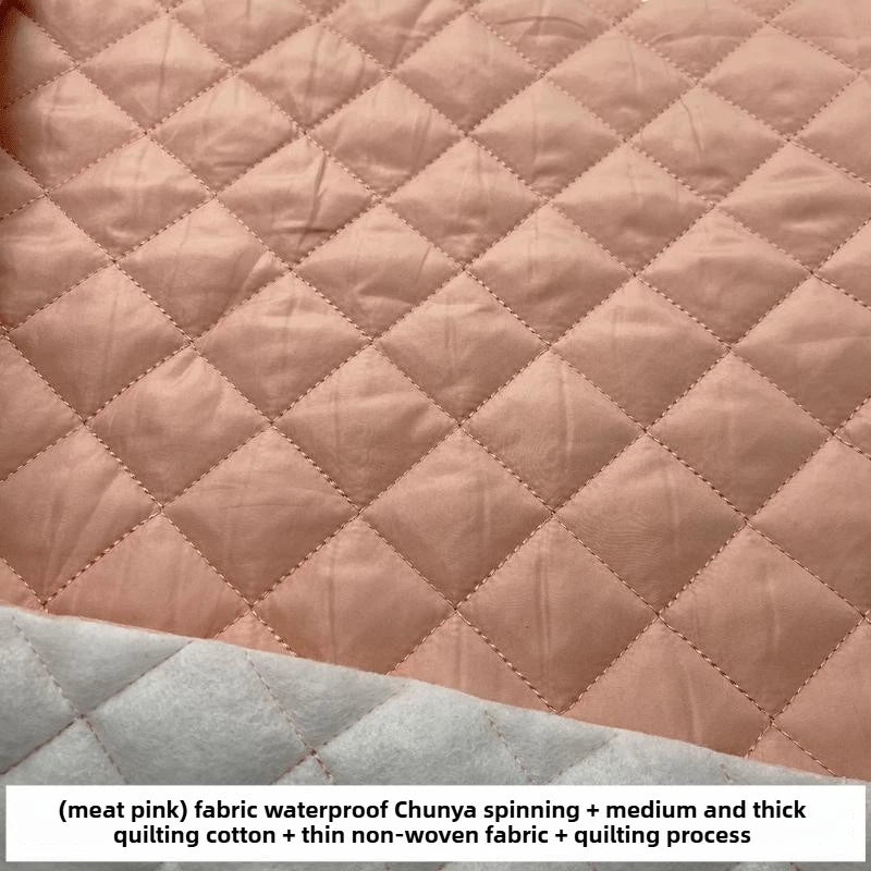 Quilted Lining Fabric by the Meter – 100cm x 145cm Polyester Sewing Cloth