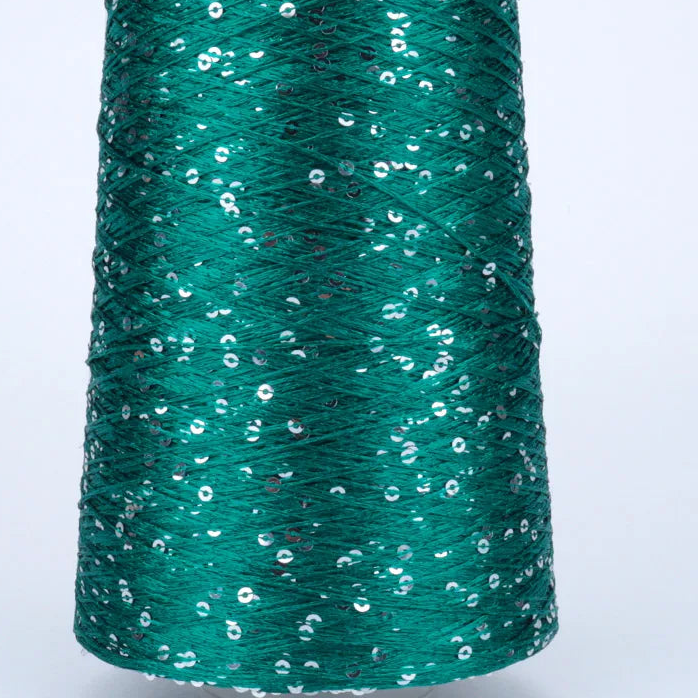 500G Glitter Fancy Yarn with Sequins – Hand Knitting & Crochet | 3mm Sequins | 25 Colors