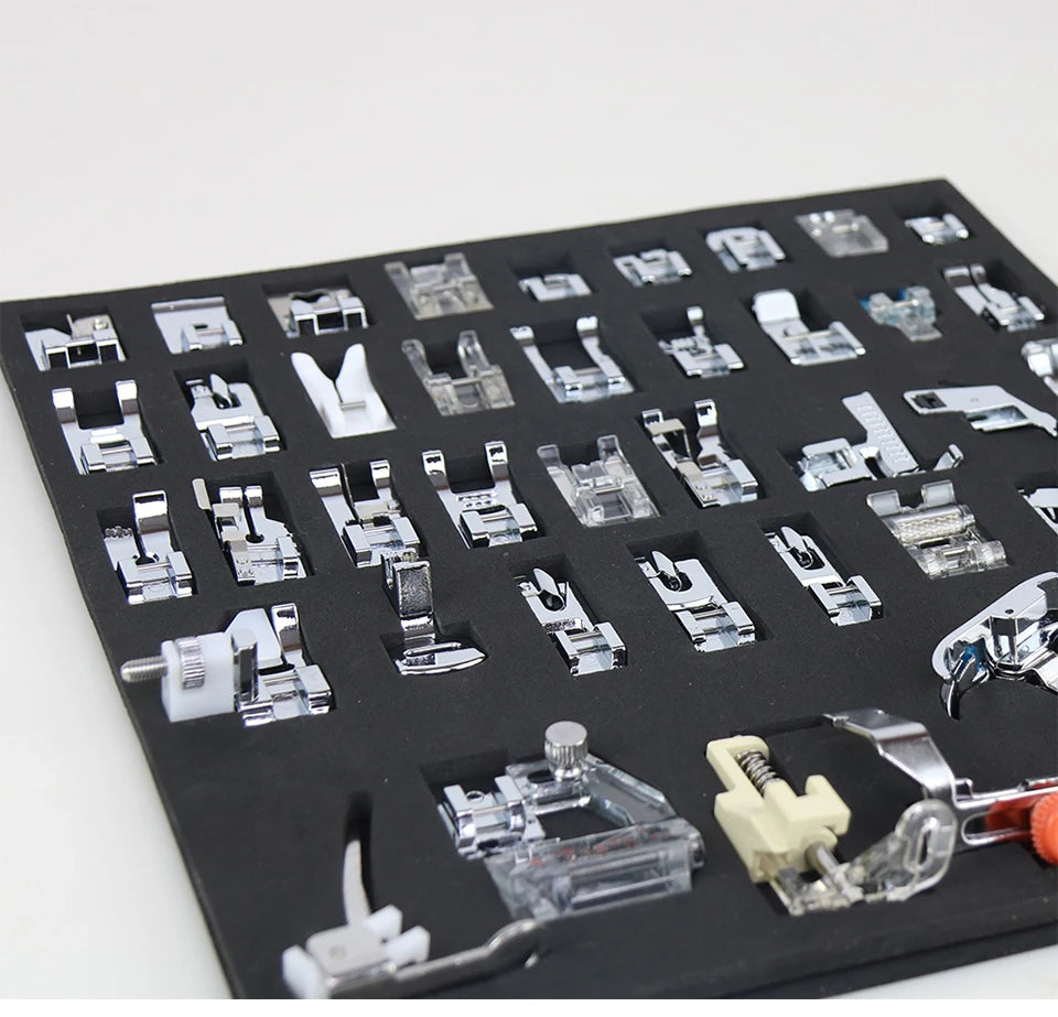 Sewing Machine Presser Foot Kit – 32 to 72 Pieces, Fits Brother, Singer, Janome & More