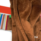 Tela de felpa de imitación de piel de 5 mm – Pelo suave, 45x50cm, 30 colores