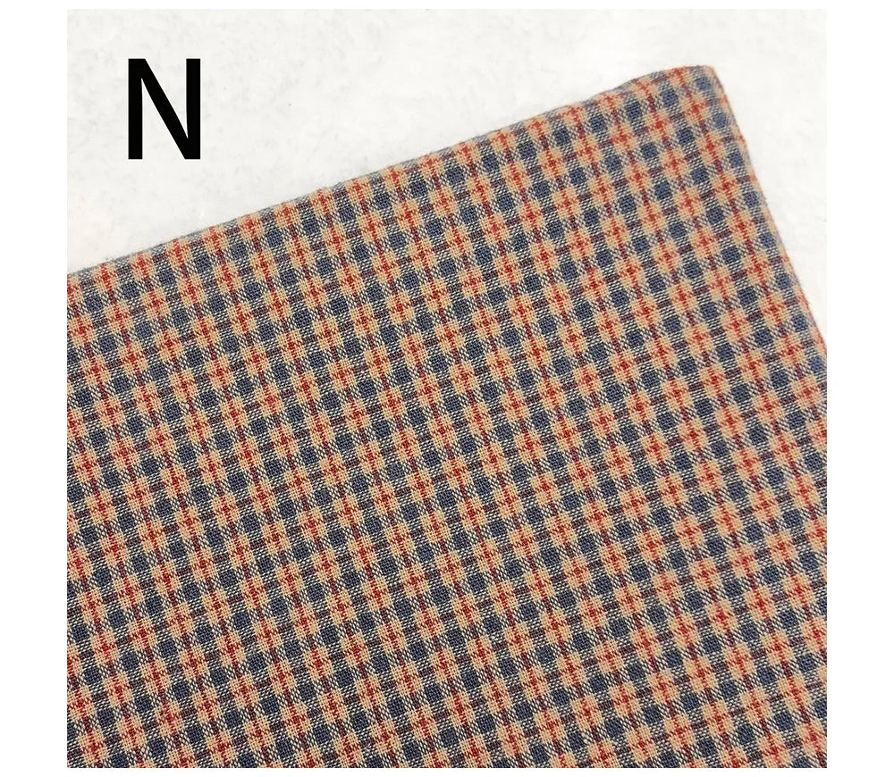 Yarn-Dyed Striped Plaid Cotton Quilting Fabric – 55" Wide, Multiple Cut Sizes | Patchwork & Tilda Crafts