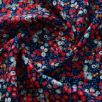 Small Floral Print Cotton Poplin Fabric – 145cm Wide | 6 Color Options