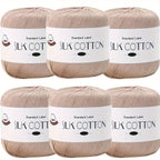 Hilo de Algodón de Seda - Hilo Fino para Ganchillo, Suéteres de Punto, Chales, Bufandas y Manualidades, Hilo Suave y Duradero 50g/unidad