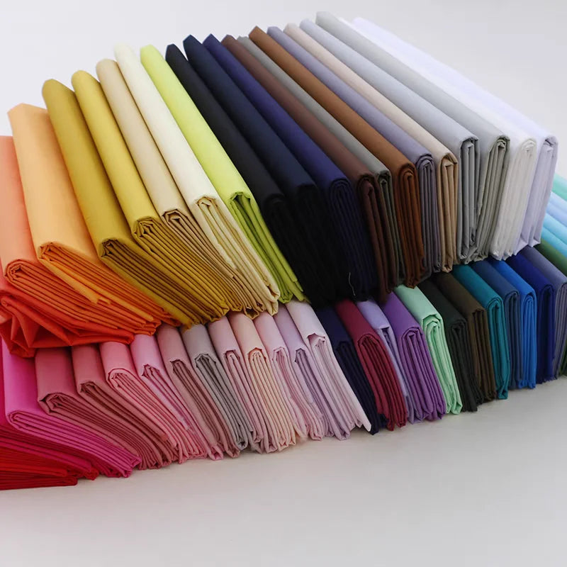 YingJiu Solid Color 100% Cotton Poplin Fabric – 145cm Wide, Quilting, Clothing & Bedding Fabric