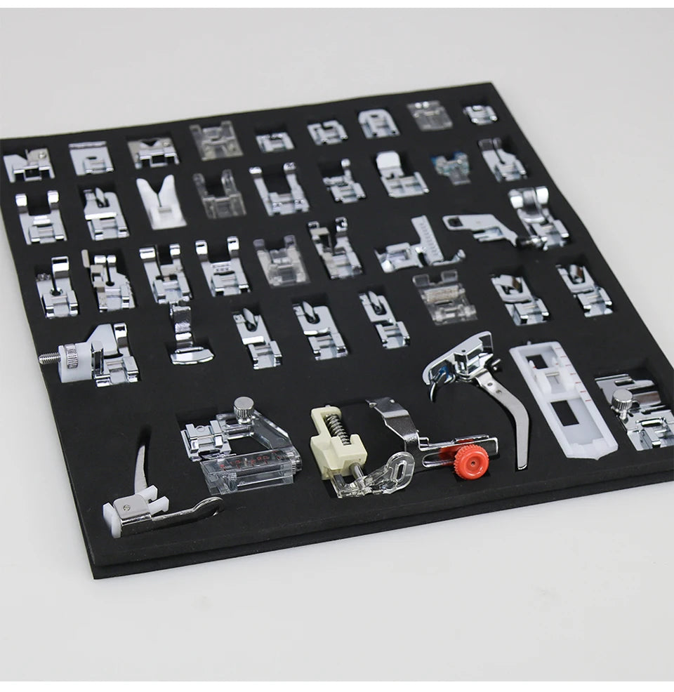 Sewing Machine Presser Foot Kit – 32 to 72 Pieces, Fits Brother, Singer, Janome & More