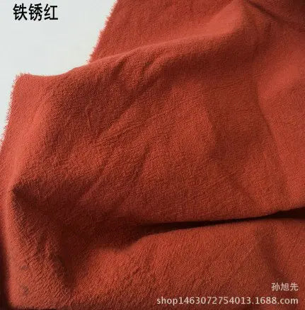 Cotton Linen Crepe Fabric – 137cm Wide | Skin-Texture Weave for Clothing, Curtains & Home Décor