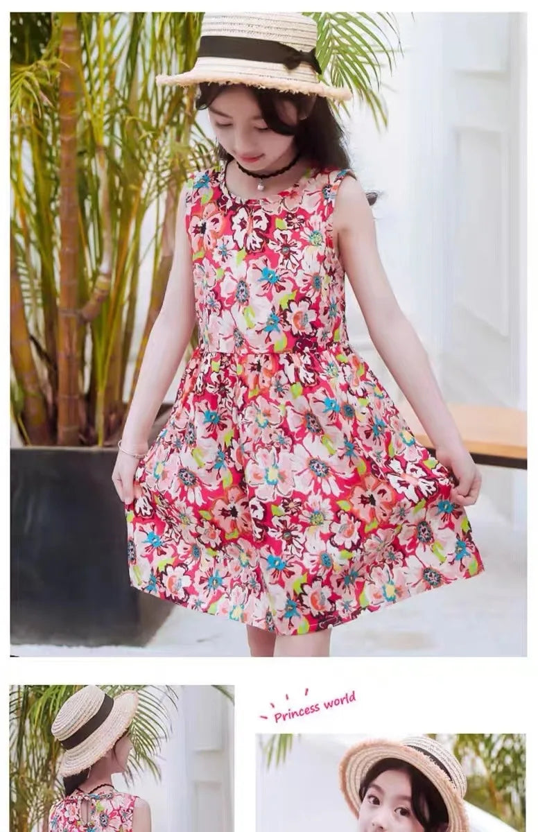 Rose Print Cotton Poplin Fabric – Vintage Floral Hawaiian Print | 145cm Wide, Sold by the Meter