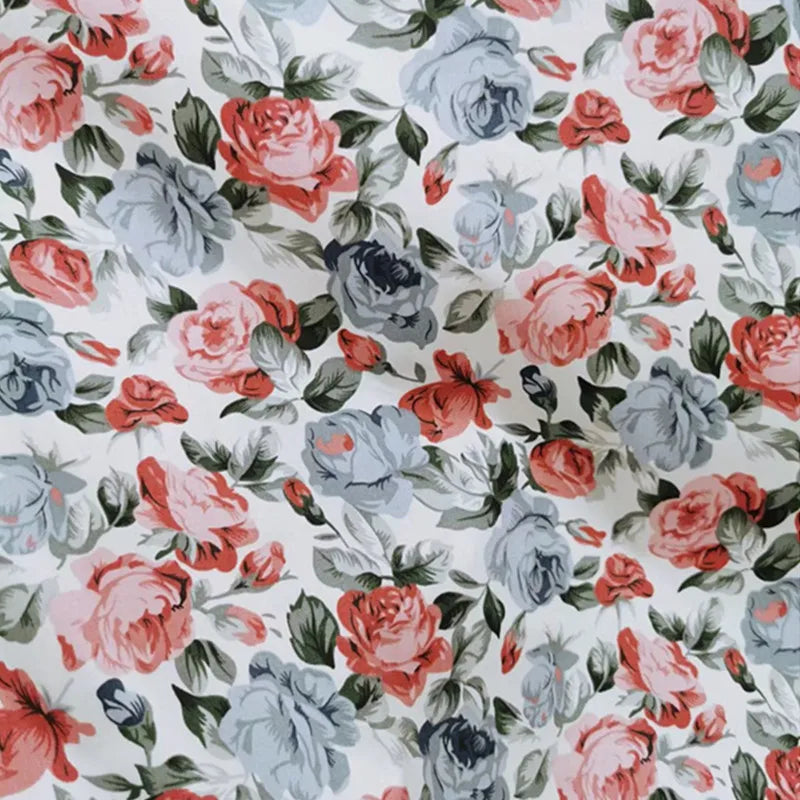 Fabric - 40 Precut Strips (6.35 X 49.78 cm) for Quilting And Sewing, 20 Floral Prints Assortment, 100% Material,