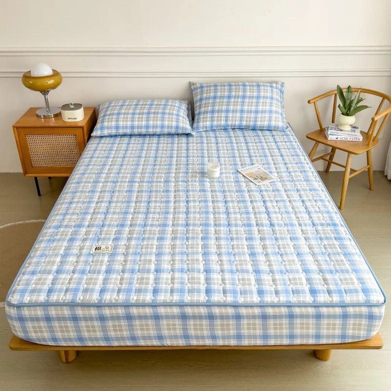 Dreamreal 100% Cotton Quilted Mattress Protector – Non-Slip, Anti-Bacterial, 12 Sizes