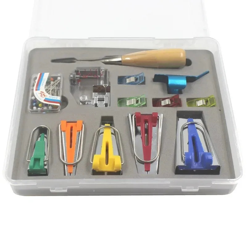 Quilting Binding Tape Making Machine with Multi-Size Crimping Drum Set