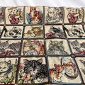 Tela de brocado con estampado de gato bonito – 150 cm de ancho, cortado a pedido (incrementos de 50 cm)